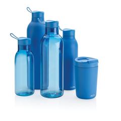Vue Bouteille isotherme 1L Avira Avior en acier recyclé RCS de couleur bleu| Krokrodeal
