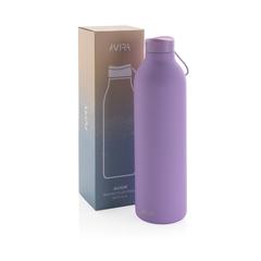 Vue Bouteille isotherme 1L Avira Avior en acier recyclé RCS de couleur violet| Krokrodeal