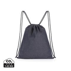 Sac à dos à cordon en denim recyclé Impact AWARE™ publicitaire pas cher