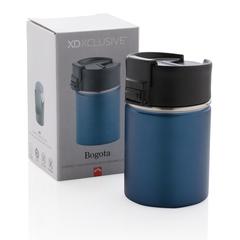 Vue Mug compact avec finition céramique Bogota de couleur bleu| Krokrodeal