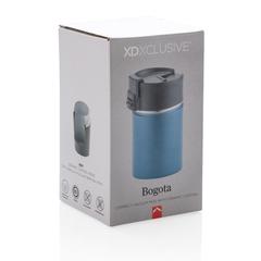 Vue Mug compact avec finition céramique Bogota de couleur bleu| Krokrodeal