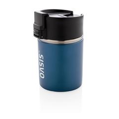 Vue Mug compact avec finition céramique Bogota de couleur bleu| Krokrodeal