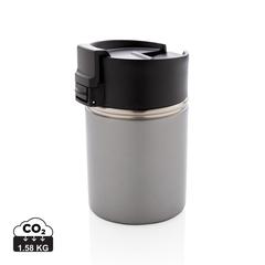 Vue Mug compact avec finition céramique Bogota de couleur gris| Krokrodeal