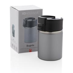 Vue Mug compact avec finition céramique Bogota de couleur gris| Krokrodeal