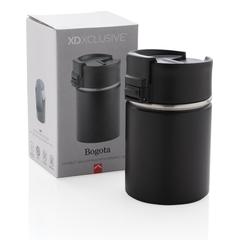 Vue Mug compact avec finition céramique Bogota de couleur noir| Krokrodeal