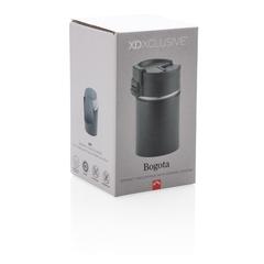 Vue Mug compact avec finition céramique Bogota de couleur noir| Krokrodeal