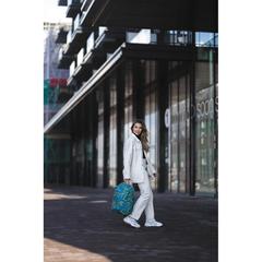 Vue Sac à dos antivol Bobby Soft "Art" de couleur bleu| Krokrodeal