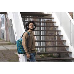 Vue Sac à dos antivol Bobby Soft "Art" de couleur bleu| Krokrodeal