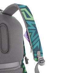 Vue Sac à dos antivol Bobby Soft "Art" de couleur bleu| Krokrodeal