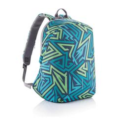 Vue Sac à dos antivol Bobby Soft "Art" de couleur bleu| Krokrodeal