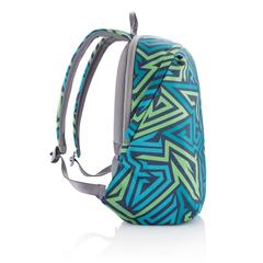 Vue Sac à dos antivol Bobby Soft "Art" de couleur bleu| Krokrodeal