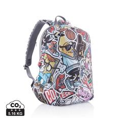 Vue Sac à dos antivol Bobby Soft "Art" de couleur gris| Krokrodeal