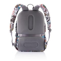 Vue Sac à dos antivol Bobby Soft "Art" de couleur gris| Krokrodeal