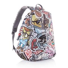 Vue Sac à dos antivol Bobby Soft "Art" de couleur gris| Krokrodeal