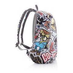 Vue Sac à dos antivol Bobby Soft "Art" de couleur gris| Krokrodeal