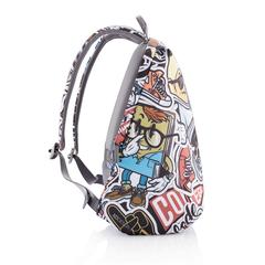 Vue Sac à dos antivol Bobby Soft "Art" de couleur gris| Krokrodeal
