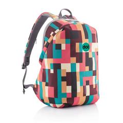 Vue Sac à dos antivol Bobby Soft "Art" de couleur vert| Krokrodeal