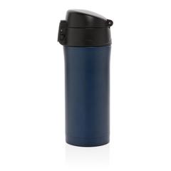 Vue Mug à verrouillage facile métallique mat de couleur bleu| Krokrodeal