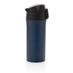 Vue Mug à verrouillage facile métallique mat de couleur bleu| Krokrodeal