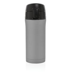 Vue Mug à verrouillage facile métallique mat de couleur gris| Krokrodeal