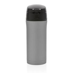 Vue Mug à verrouillage facile métallique mat de couleur gris| Krokrodeal