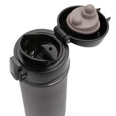 Vue Mug à verrouillage facile métallique mat de couleur noir| Krokrodeal