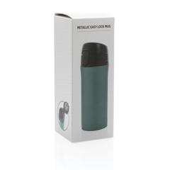 Vue Mug à verrouillage facile métallique mat de couleur vert| Krokrodeal