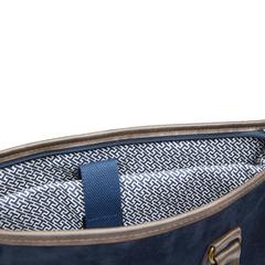 Vue VINGA Sacoche pour ordinateur Hunton de couleur bleu| Krokrodeal