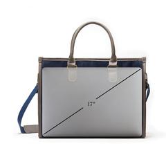 Vue VINGA Sacoche pour ordinateur Hunton de couleur bleu| Krokrodeal