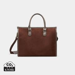 Vue VINGA Sacoche pour ordinateur Hunton de couleur marron| Krokrodeal