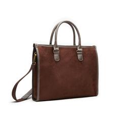 Vue VINGA Sacoche pour ordinateur Hunton de couleur marron| Krokrodeal