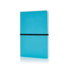 Vue Carnet A5 avec couverture souple de couleur bleu| Krokrodeal