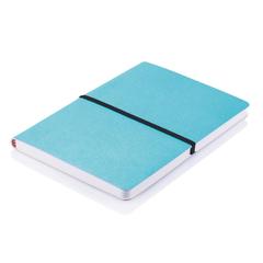 Vue Carnet A5 avec couverture souple de couleur bleu| Krokrodeal