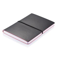 Vue Carnet A5 avec couverture souple de couleur noir| Krokrodeal