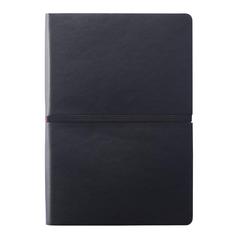 Vue Carnet A5 avec couverture souple de couleur noir| Krokrodeal