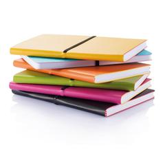 Vue Carnet A5 avec couverture souple de couleur noir| Krokrodeal