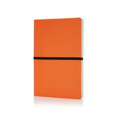 Vue Carnet A5 avec couverture souple de couleur orange| Krokrodeal