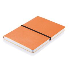 Vue Carnet A5 avec couverture souple de couleur orange| Krokrodeal