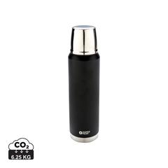 Vue Bouteille isotherme 1L Swiss Peak Elite de couleur noir| Krokrodeal