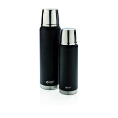 Vue Bouteille isotherme 1L Swiss Peak Elite de couleur noir| Krokrodeal