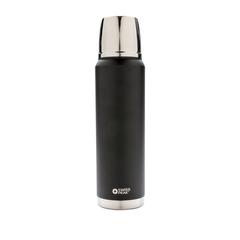 Vue Bouteille isotherme 1L Swiss Peak Elite de couleur noir| Krokrodeal