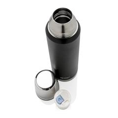 Vue Bouteille isotherme 1L Swiss Peak Elite de couleur noir| Krokrodeal