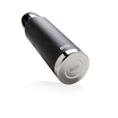 Vue Bouteille isotherme 1L Swiss Peak Elite de couleur noir| Krokrodeal