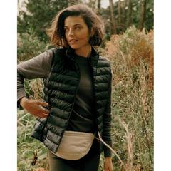 Vue Sweater léger à col rond en coton recyclé Iqoniq Etosha de couleur gris| Krokrodeal