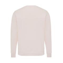 Vue Sweater léger à col rond en coton recyclé Iqoniq Etosha de couleur rose| Krokrodeal