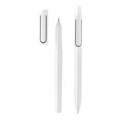 Vue Parure de stylos X6 de couleur blanc| Krokrodeal