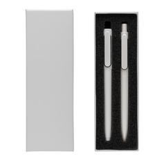 Vue Parure de stylos X6 de couleur blanc| Krokrodeal