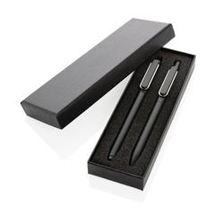 Vue Parure de stylos X6 de couleur noir| Krokrodeal
