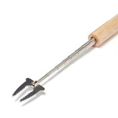 Vue VINGA Bâton de barbecue télescopique Vici de couleur marron| Krokrodeal