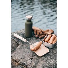 Vue VINGA Bâton de barbecue télescopique Vici de couleur marron| Krokrodeal